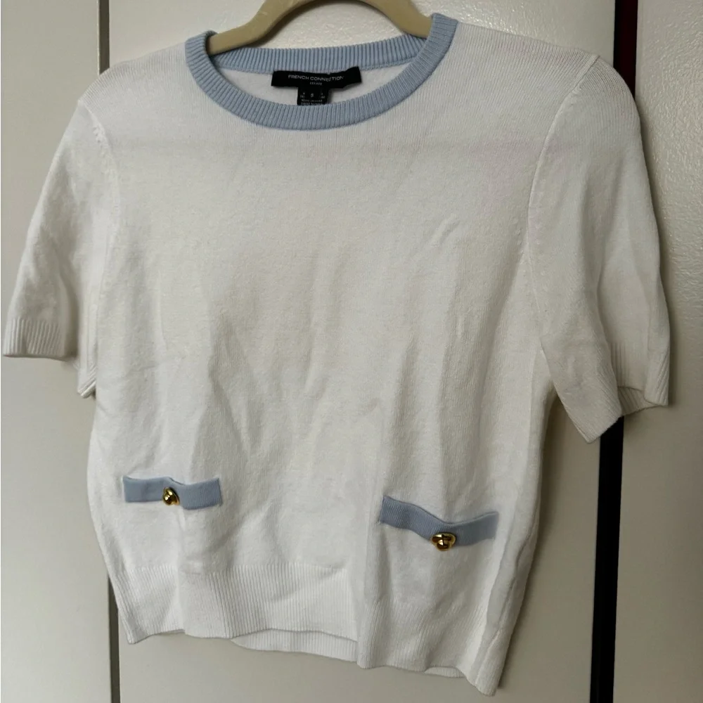 French Connection  Babysoft Short Sleeve Sweater - Picture 4 of 5